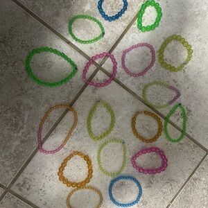 Neon glow Stretch Bead Bracelets - Assorted Colors